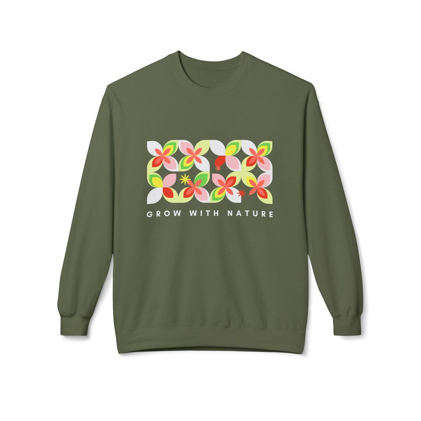 Grow With Nature Floral Crewneck Sweatshirt