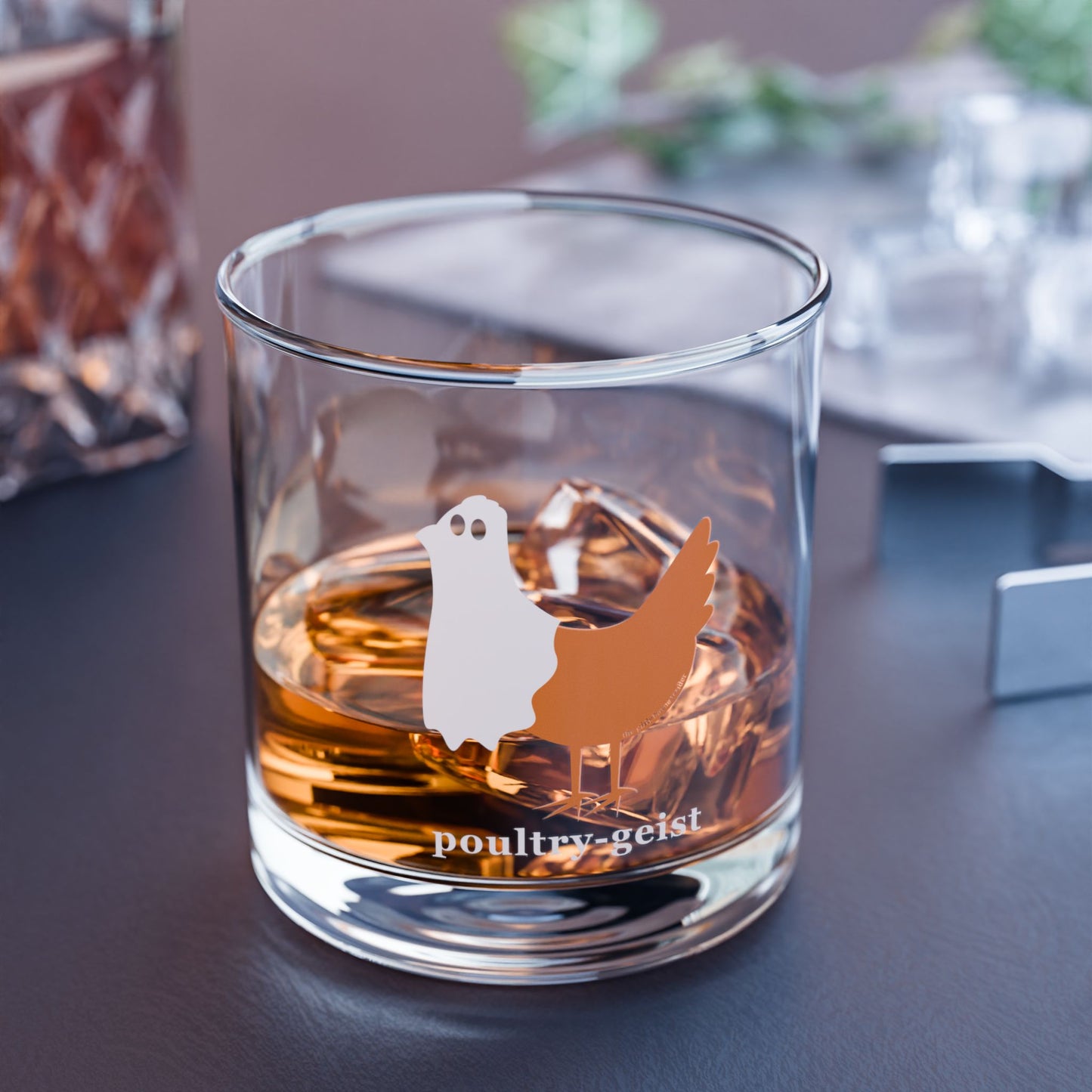 Poultry-Geist Rocks Glass
