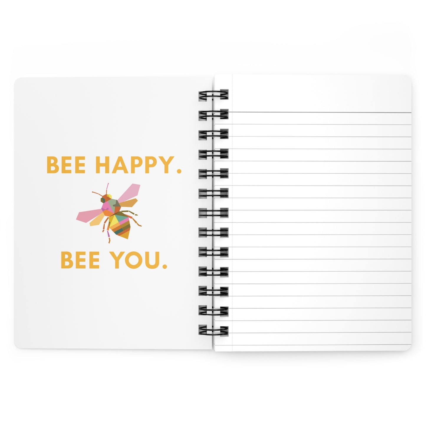 Honeycomb Bee Spiral Journal — Hexagon Pattern Notebook for Notes & Planning