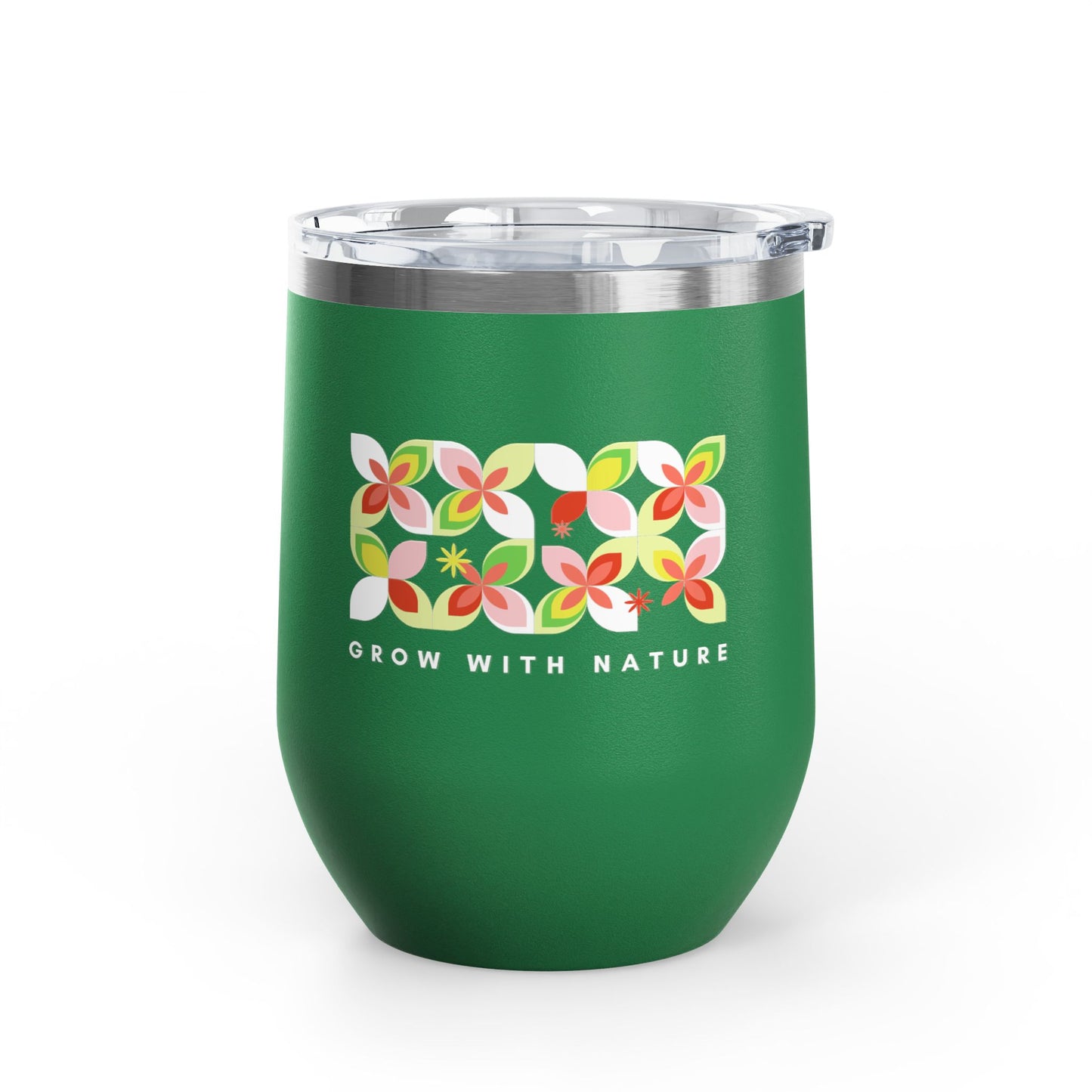 "Grow With Nature" Stainless Steel Wine Tumbler