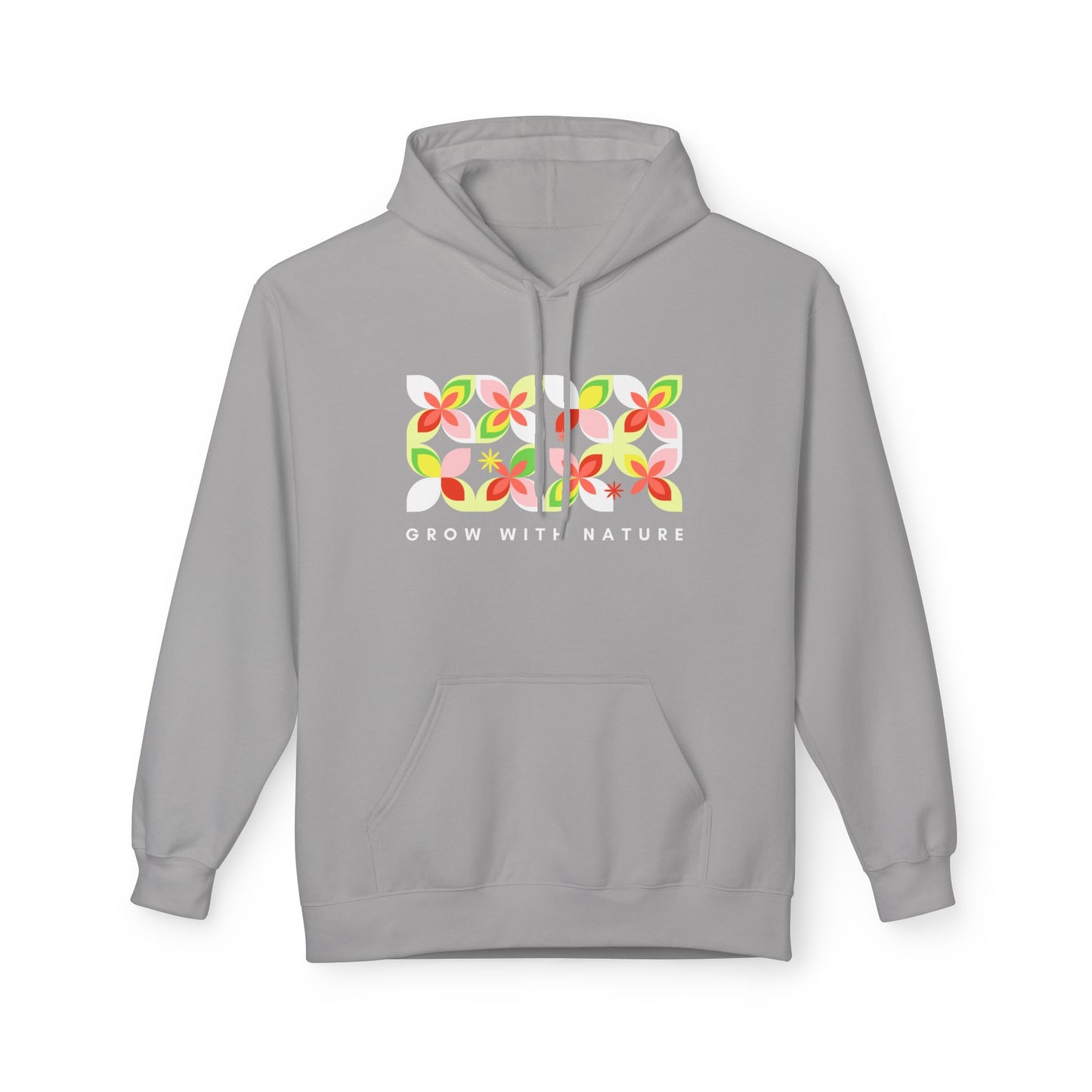 Grow With Nature Hoodie — Floral Graphic Eco Vibes Sweatshirt