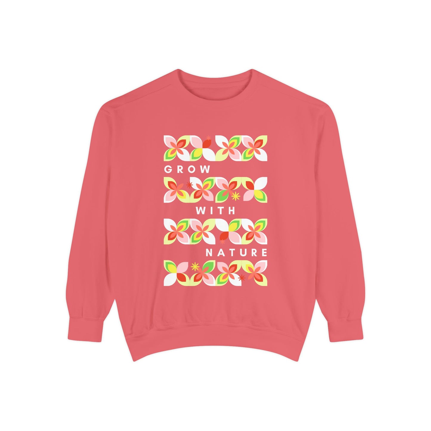 Grow With Nature Sweatshirt — Floral Eco-Friendly Crewneck