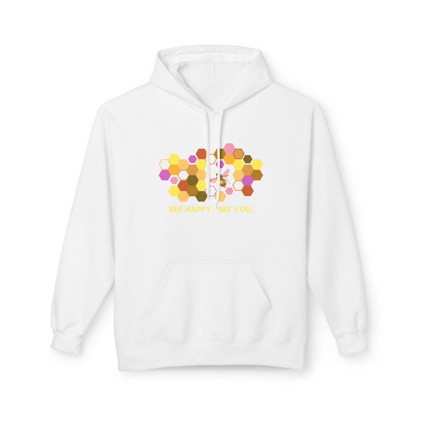 HONEYCOMB HEART Hoodie — Cute Floral Bee-Inspired Design (Bees Around Me)