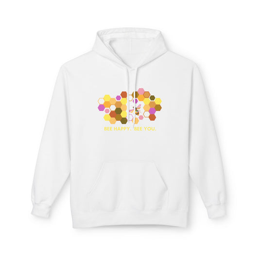 HONEYCOMB HEART Hoodie — Cute Floral Bee-Inspired Design (Bees Around Me)