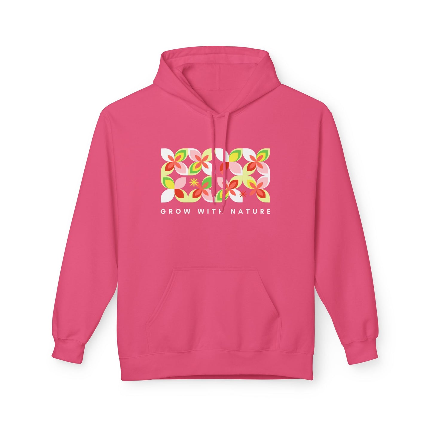 Grow With Nature Hoodie — Floral Graphic Eco Vibes Sweatshirt