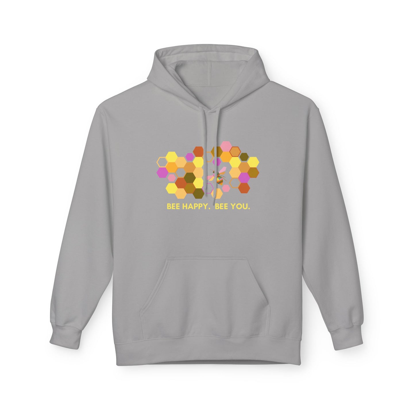 HONEYCOMB HEART Hoodie — Cute Floral Bee-Inspired Design (Bees Around Me)