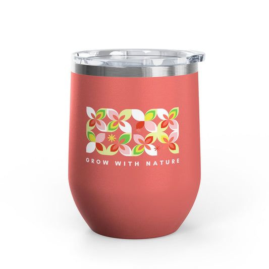 "Grow With Nature" Stainless Steel Wine Tumbler