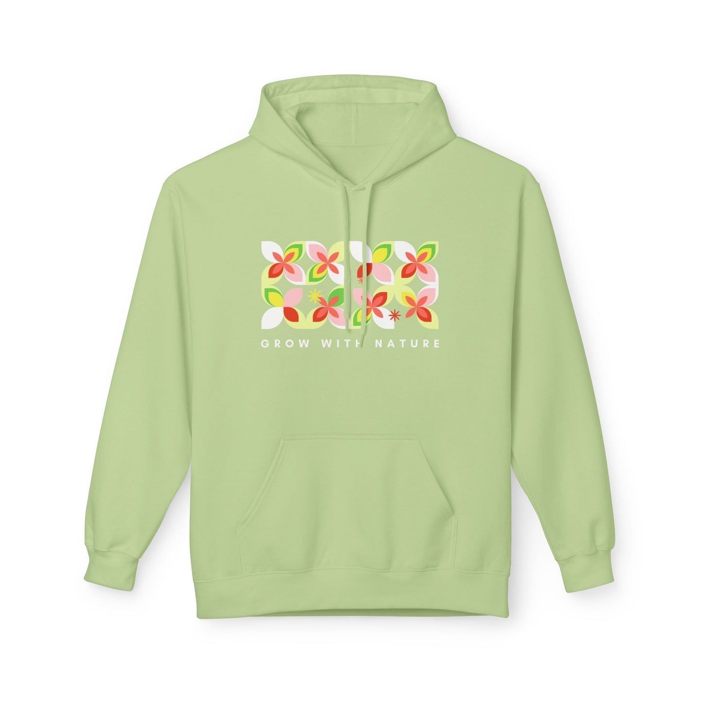 Grow With Nature Hoodie — Floral Graphic Eco Vibes Sweatshirt