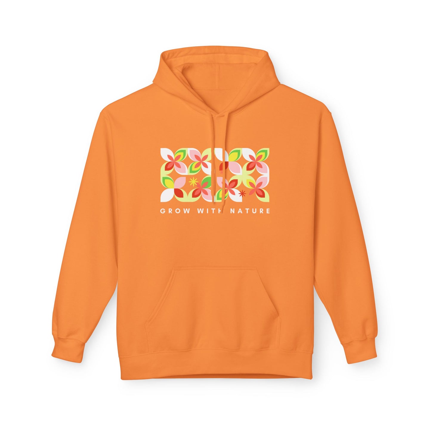 Grow With Nature Hoodie — Floral Graphic Eco Vibes Sweatshirt