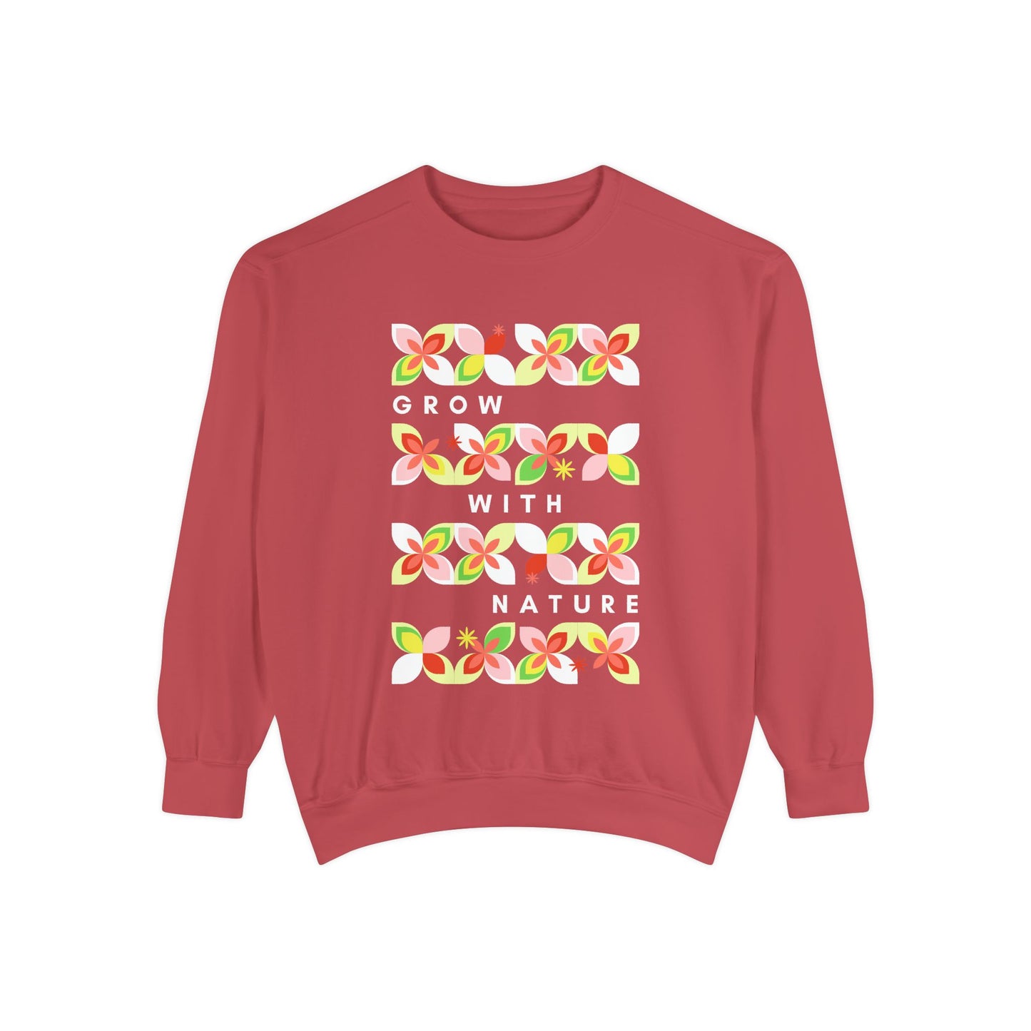 Grow With Nature Sweatshirt — Floral Eco-Friendly Crewneck