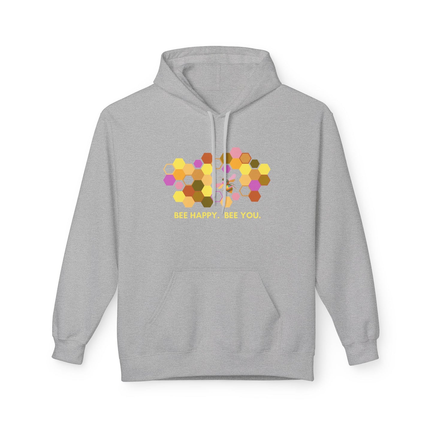 HONEYCOMB HEART Hoodie — Cute Floral Bee-Inspired Design (Bees Around Me)