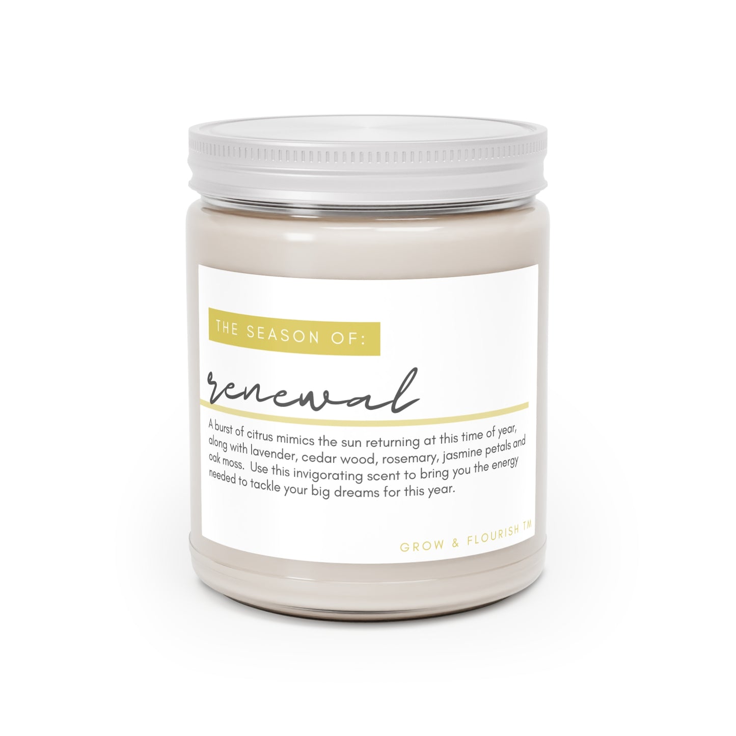 Mini Season of "Renewal" Scented Soy Candle