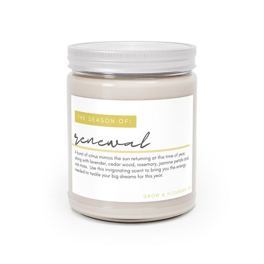 Mini Season of "Renewal" Scented Soy Candle