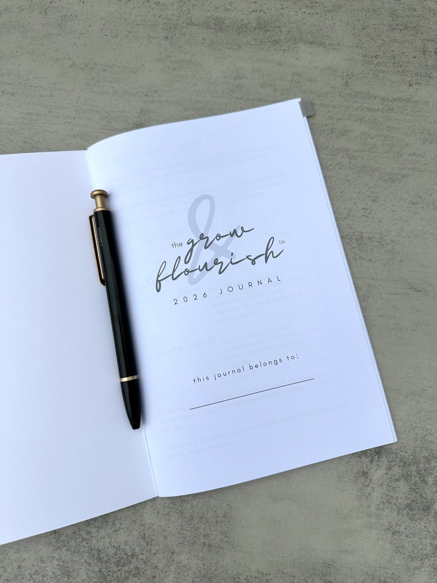 Supplemental Grow & Flourish 2026 Journal