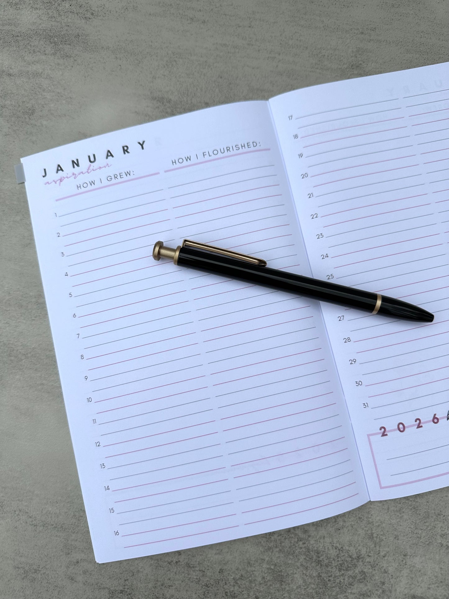 Supplemental Grow & Flourish 2026 Journal