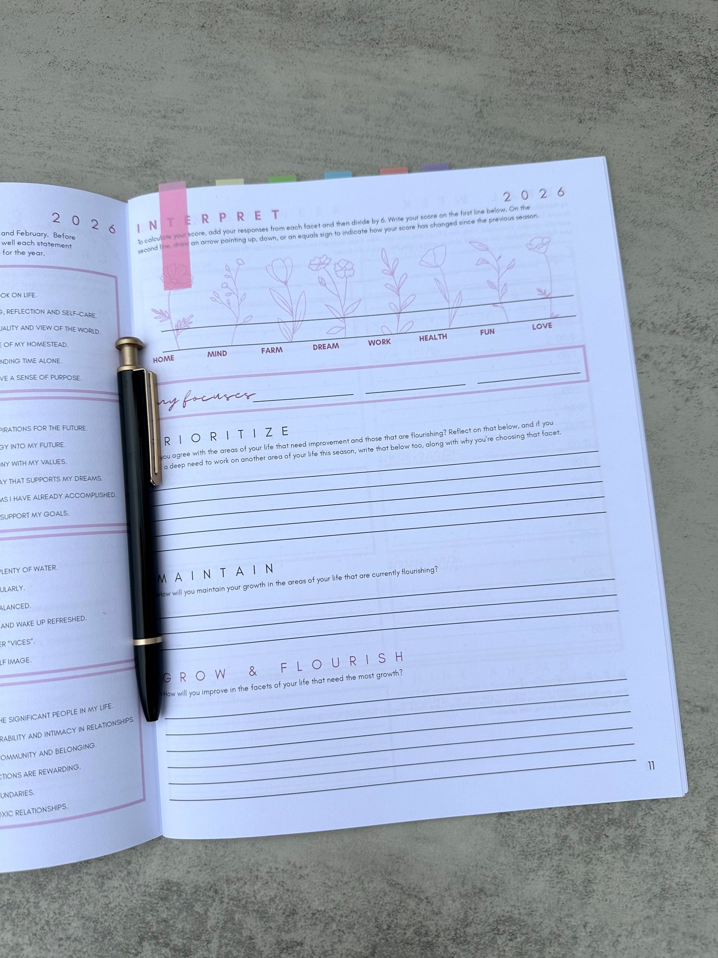 Grow & Flourish 2026 Workbook