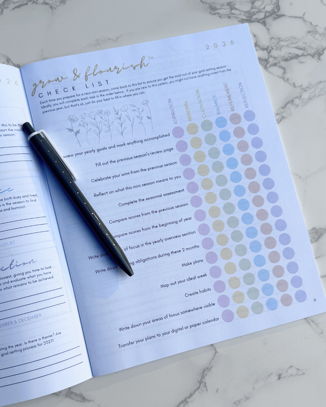 PRE-SALE Grow & Flourish 2026 Workbook & Journal Bundle
