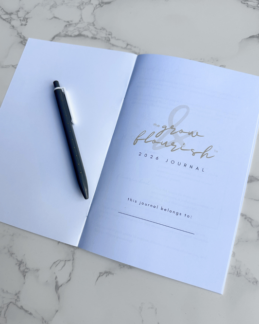 PRE-SALE Grow & Flourish 2026 Workbook & Journal Bundle