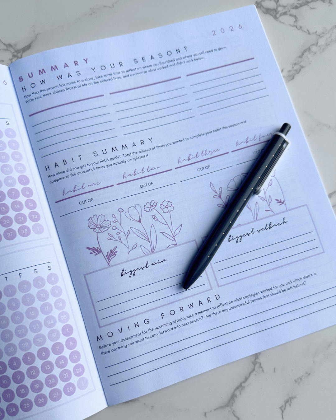 PRE-SALE Grow & Flourish 2026 Workbook & Journal Bundle